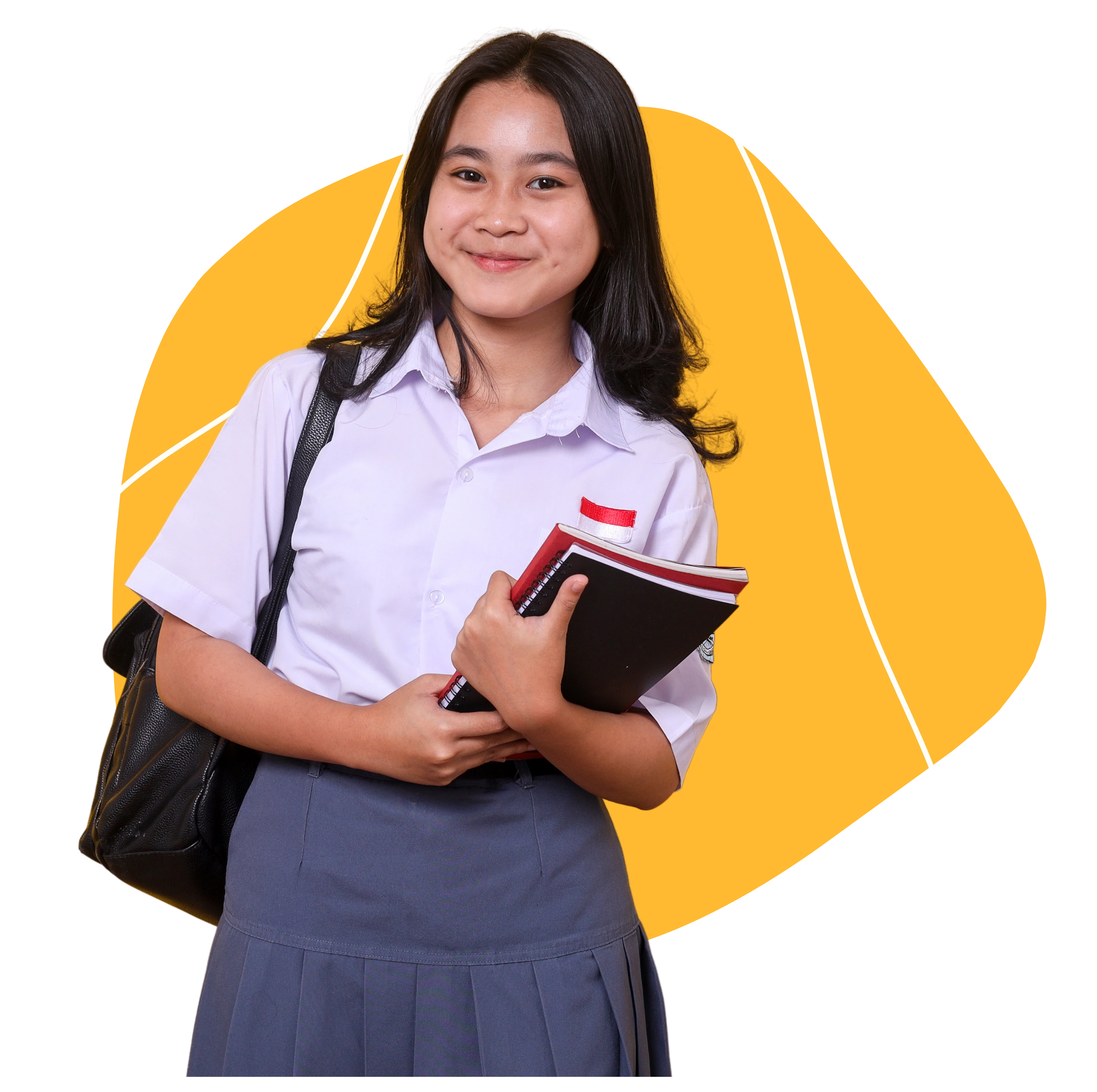 Student with books